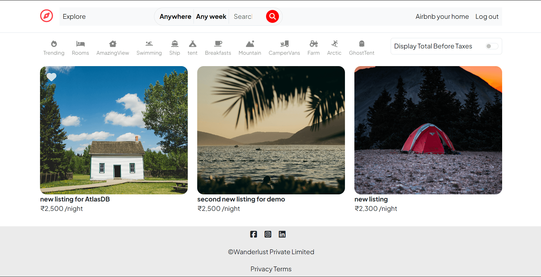 Airbnb Clone